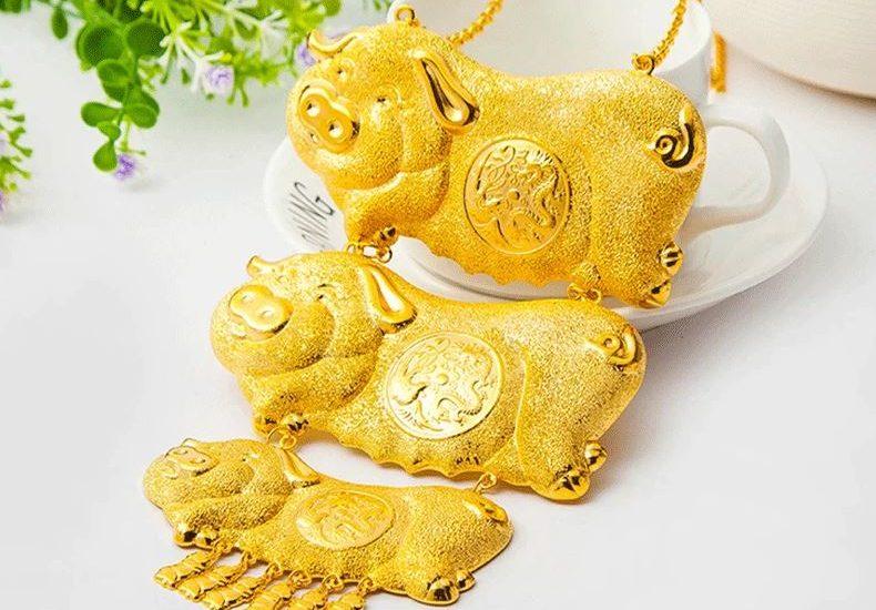 Dây chuyền Cưới Heo Vàng 24k giá bao nhiêu tiền? Mua ở đâu?