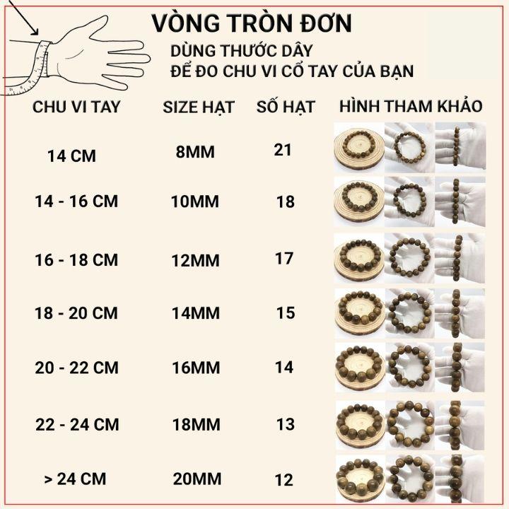 Cách đo kích thước cổ tay để lựa chọn số hạt trên vòng thích hợp